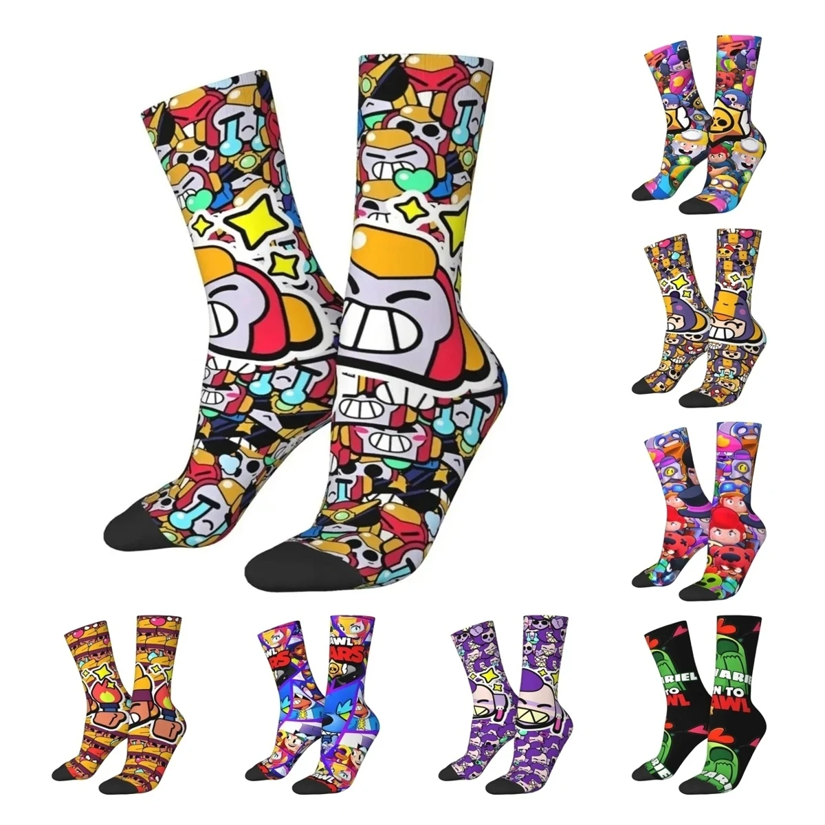 Носки Brawling-Heros Emz Spike Squeak для мужчин и женщин повседневные игровые носки с героями