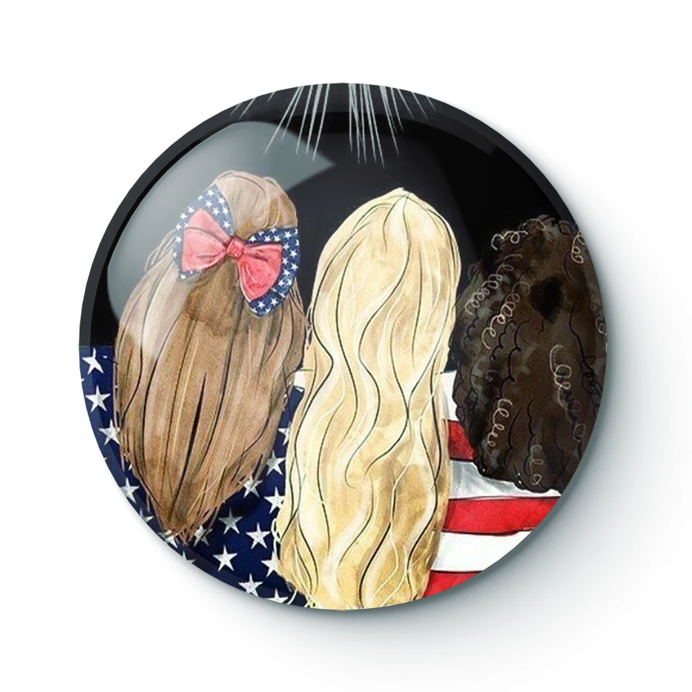 

4TH OF JULY 150 Buttons Brooches Pin Jewelry Accessory Customize Brooch Fashion Lapel Badges