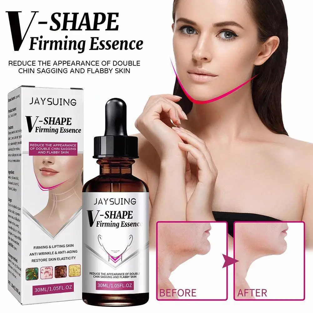 

30ml V-Line Firming Serum For Girls Removes Dark Circles, Lightens Fine Lines, Tightens And Lifts Skin, Moisturizes And Bri A5Q7