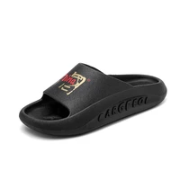 2022 new summer men slippers outdoor sandal comfortable women flip flops thick bottom fashion printed platform shoes of sponge