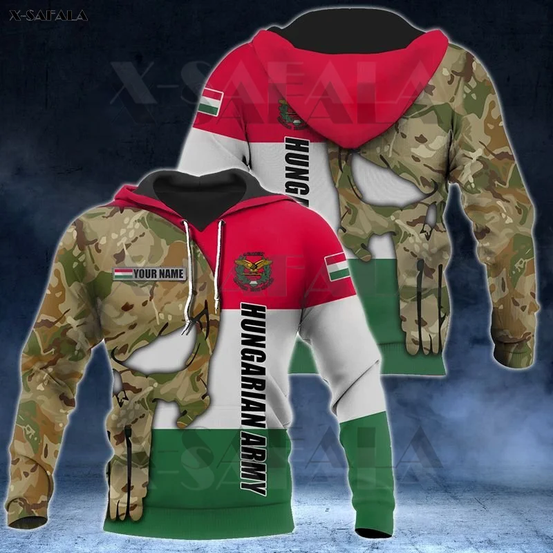 

Толстовка на молнии с 3D-принтом герба рук и черепа в венгерском стиле, Мужской пуловер, толстовка с капюшоном, куртка, трикотажный спортивны...