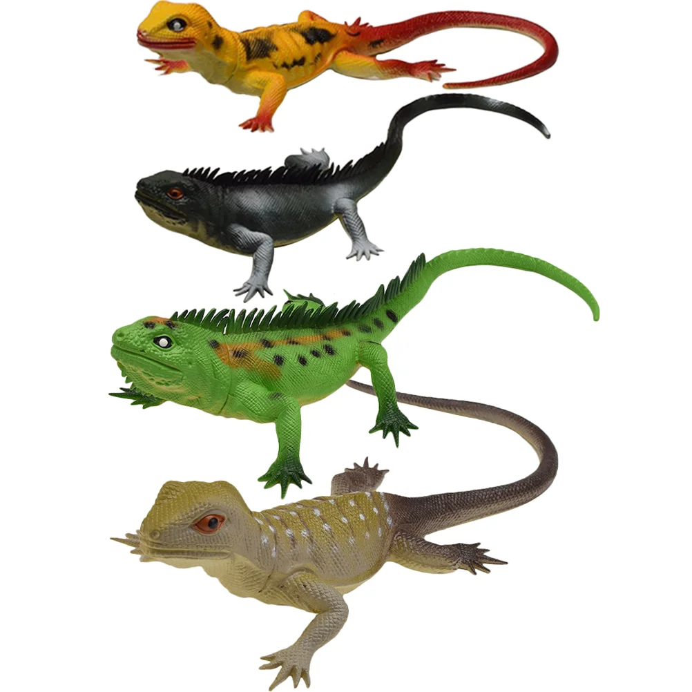 

Lizard Toy Toys Realistic Prank Reptile Figure Rubberlizards Forparty Figurines Sound Pufferprops Stretchy Figurine Favors Fake