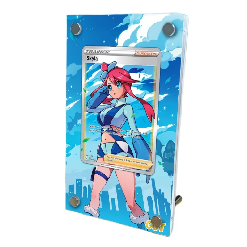 

Персонажи мультфильма PTCG Pokemon тренировка Skyla Расширенная картина акриловая искусственная аниме классика Игра коллекционная игрушка подарок