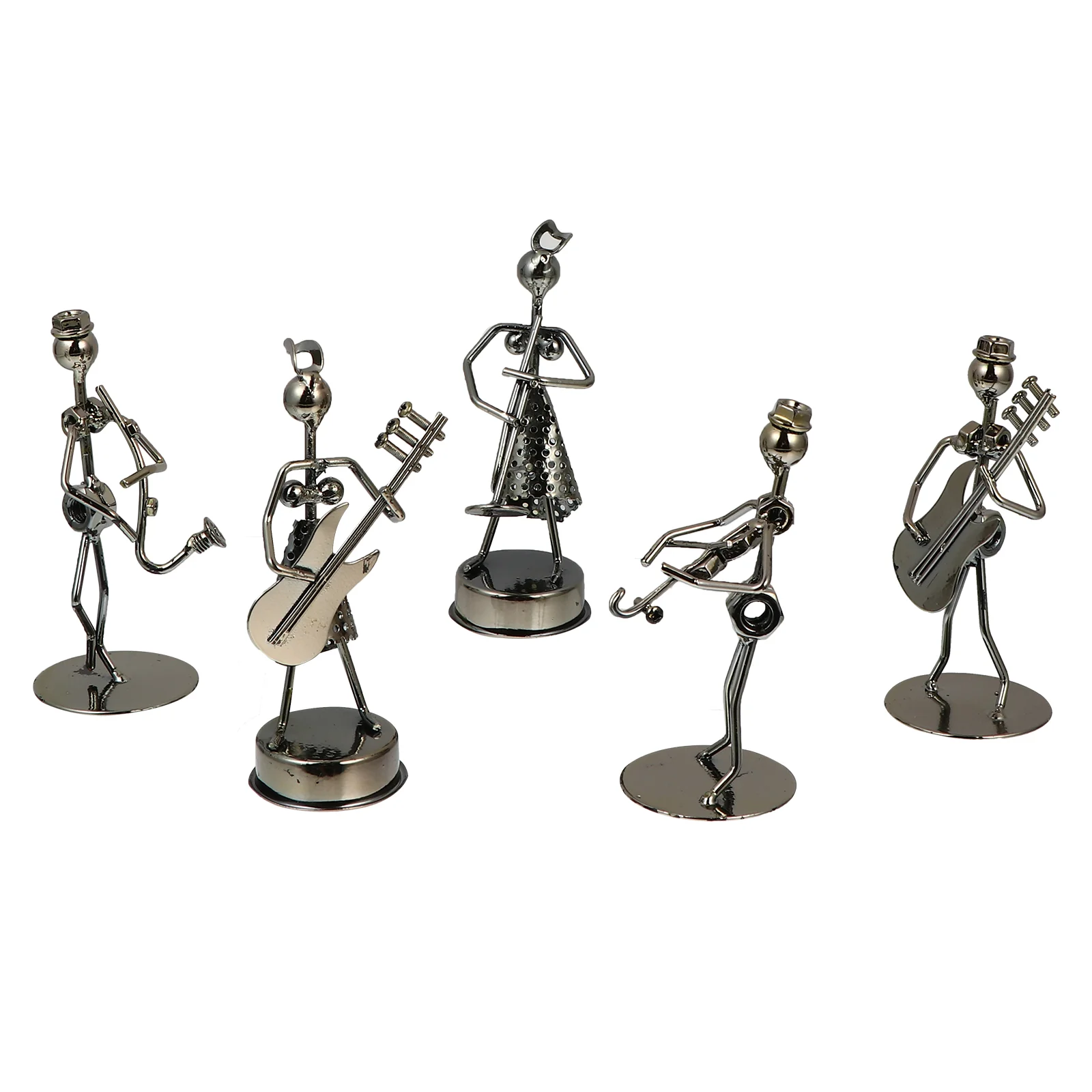 

5 Pcs Iron Artist Ornaments Desktop Decoration Home Decorations Model Band Adornment Tabletop Figure Office