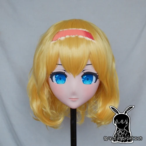 

(KMY009)Customize Character Female/Girl Resin Kig Full/Half Head With Lock Anime Cosplay Japanese Animego Kigurumi Mask