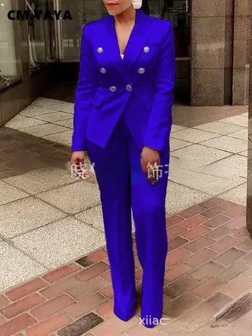 Женский костюм-двойка CM.YAYA  из полиэстера и спандекса