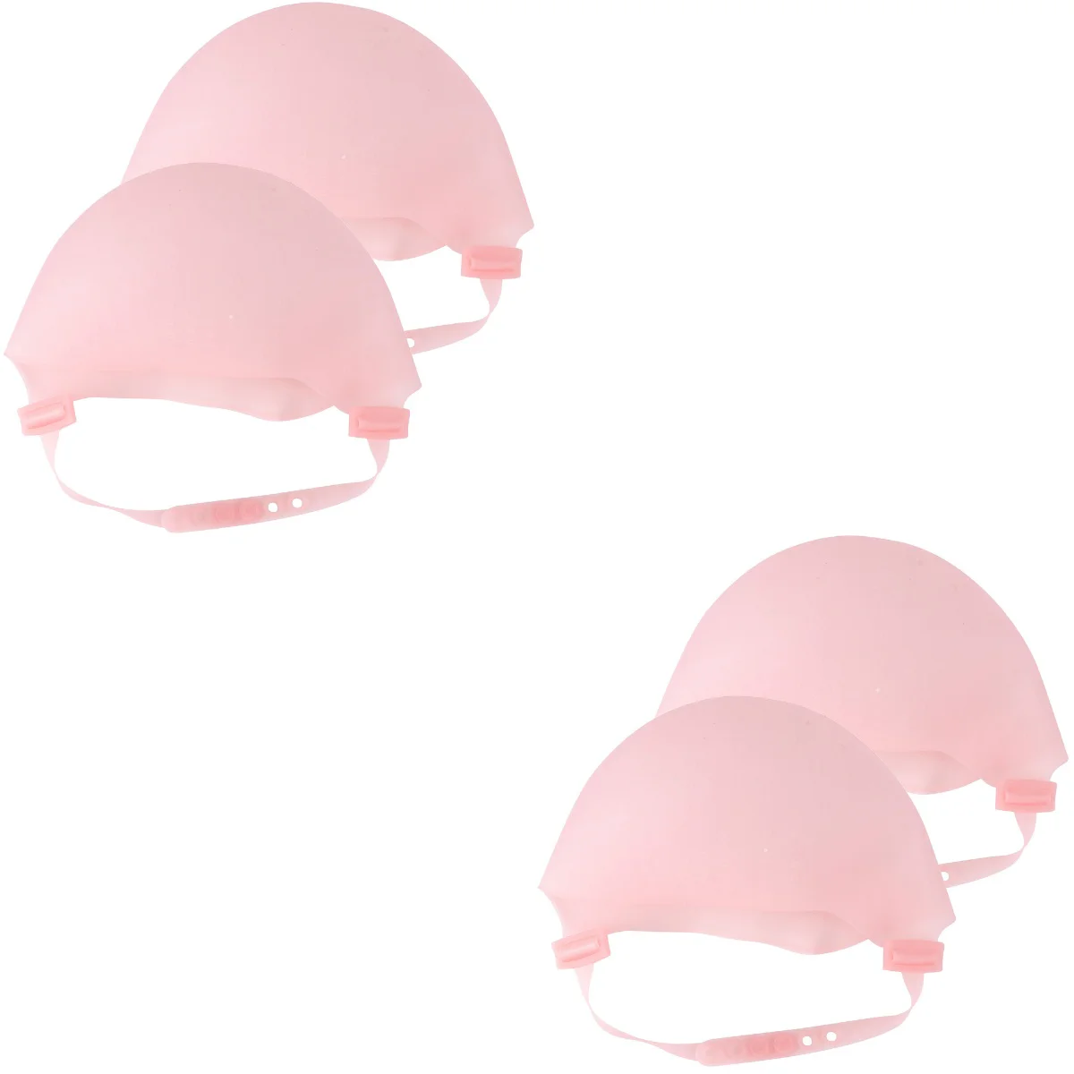 

4 Pcs Silicone Highlighter Cap Hair Dye Tools Hair Tipping Cap Hat Highlighting Coloring Supplies Silica Gel Hair Coloring Cap