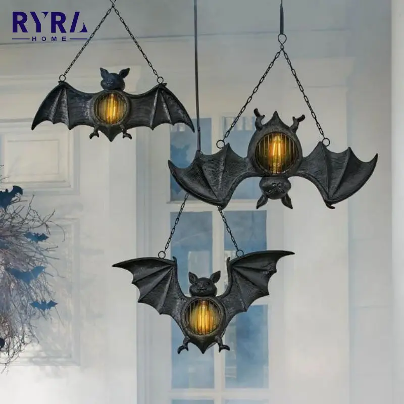 

Украшение на Хэллоуин, модель призрака, фестиваль, летучая мышь светодиодный светильник Светка на Хэллоуин, светящийся подвесной фонарь, дн...