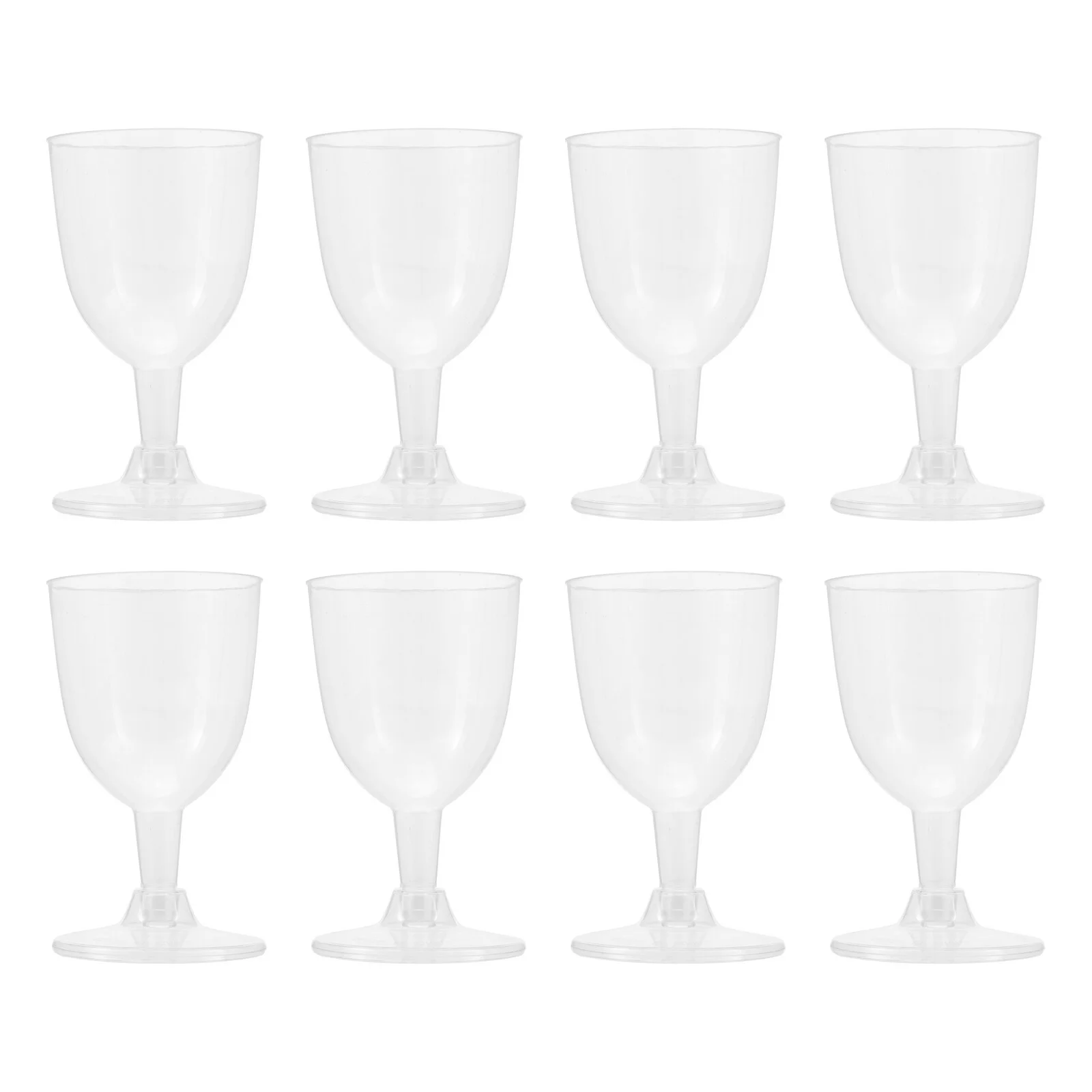 

20 Pcs Ice Cream Pudding Cups Clear Plastic Champagne Glasses Party Mousse Disposable Goblets Toasting Flutes