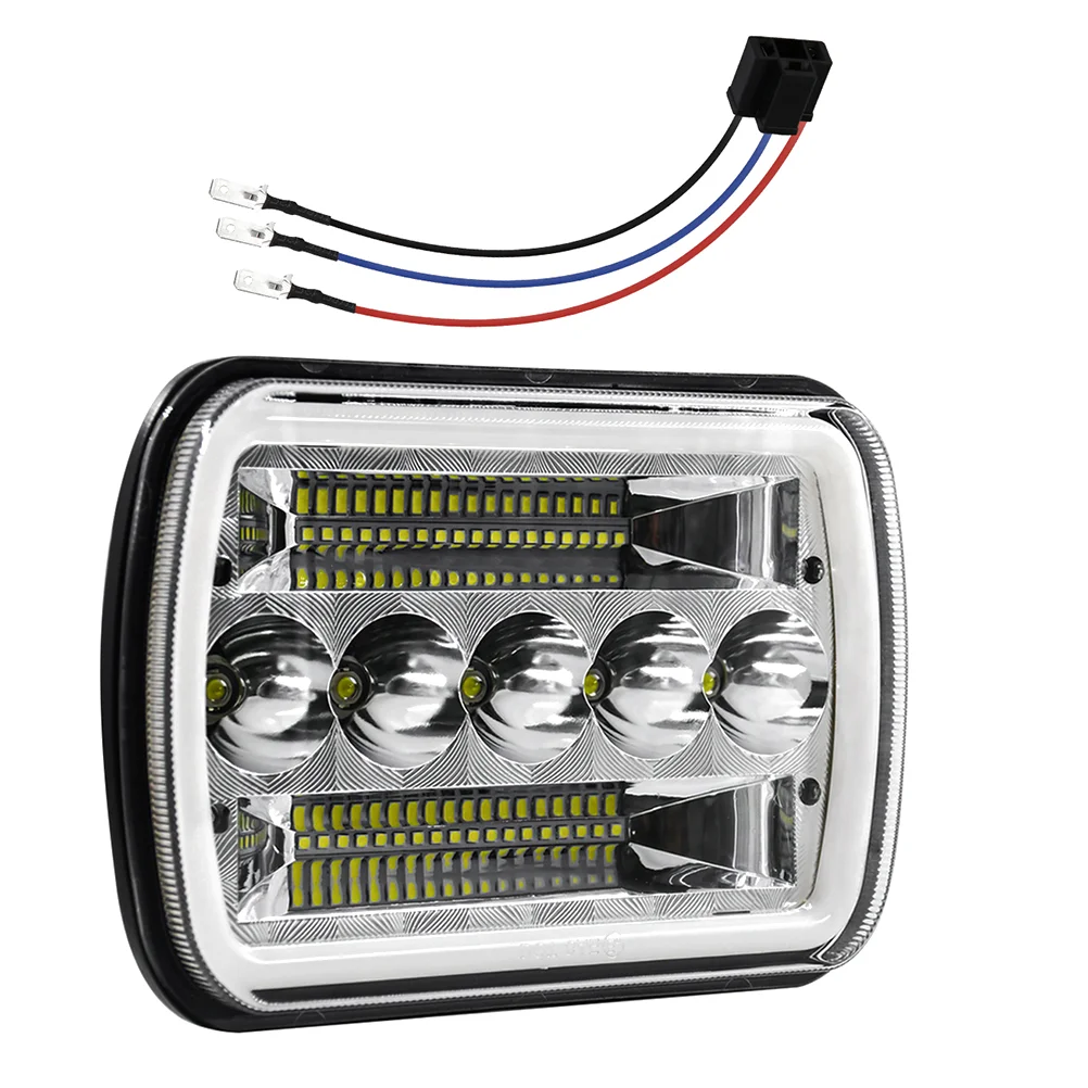 

Stuff Cars Wrangler LED SUV Headlamp Headlight Supplies Die-cast Aluminum Housing Truck