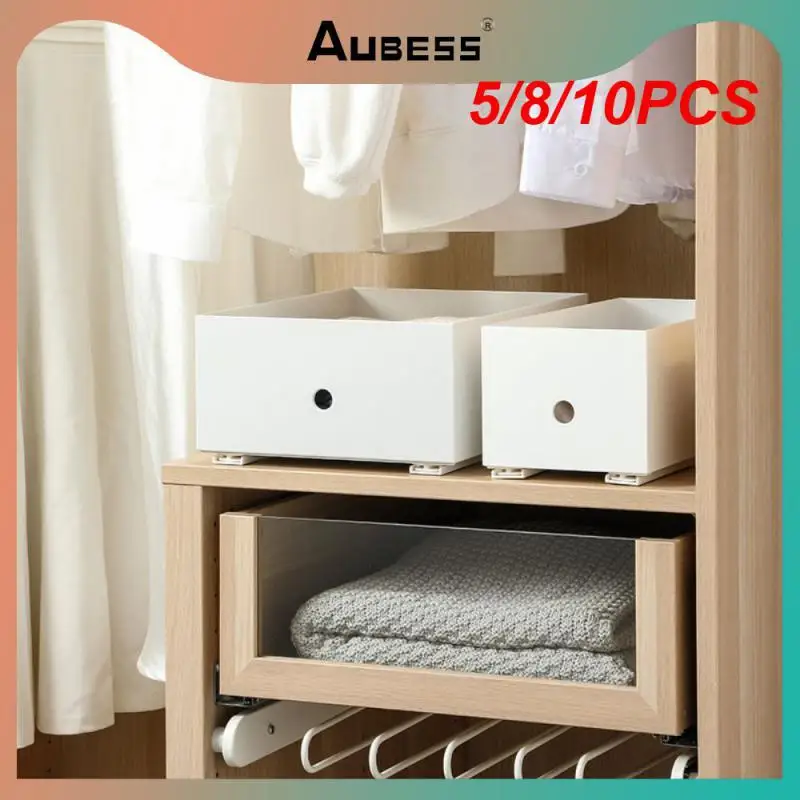 

5/8/10PCS /set Drawer Basket Pull Rail White Slides For Kitchen Bedroom Closet Slides Pullout Track Office Slide Rail