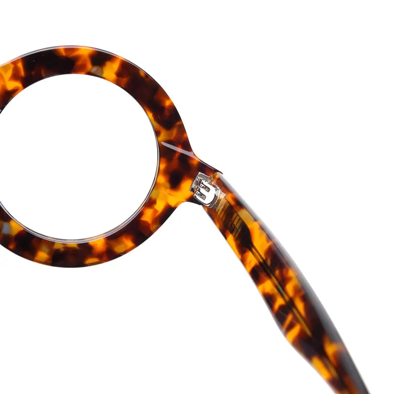 Круглые модные очки Hengtai оправа для очков мужчин и женщин черные белые чтения в