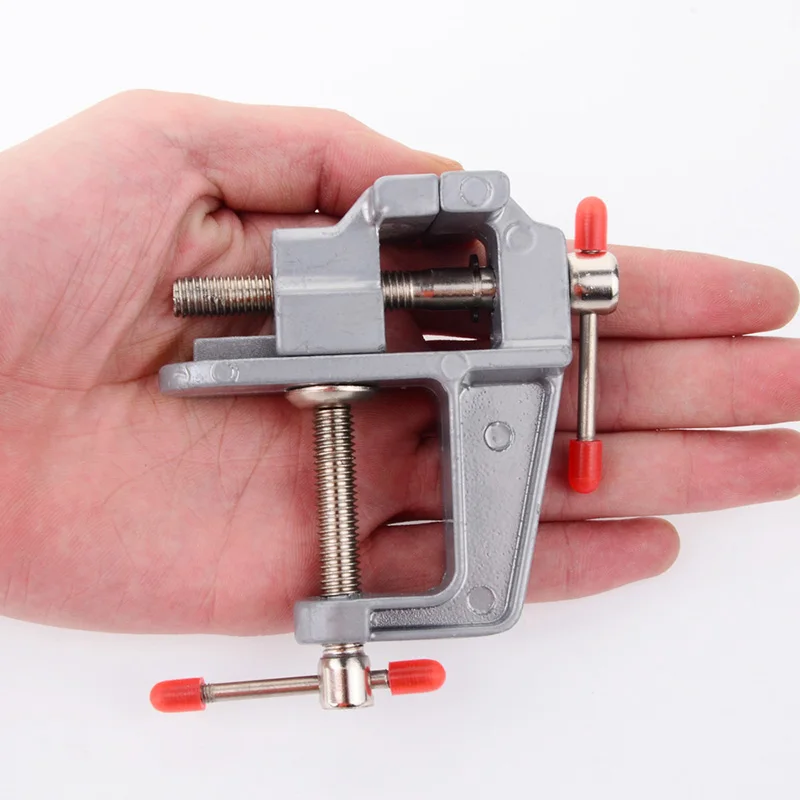 

NEW Arrival 3.5" Aluminum Miniature Small Jewelers Hobby Clamp On Table Bench Vise Mini Tool Vice Muliti-Funcational