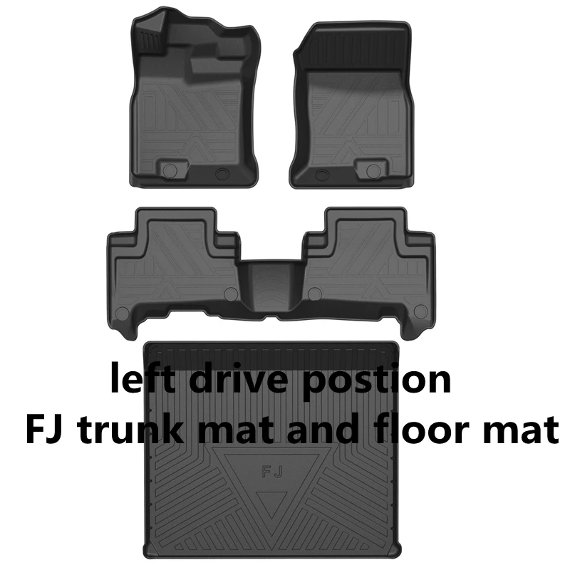 

Для TOYOTA FJ cruiser 2010-2020 автомобильный всепогодный напольный коврик из ТПУ, полный комплект, водонепроницаемая отделка