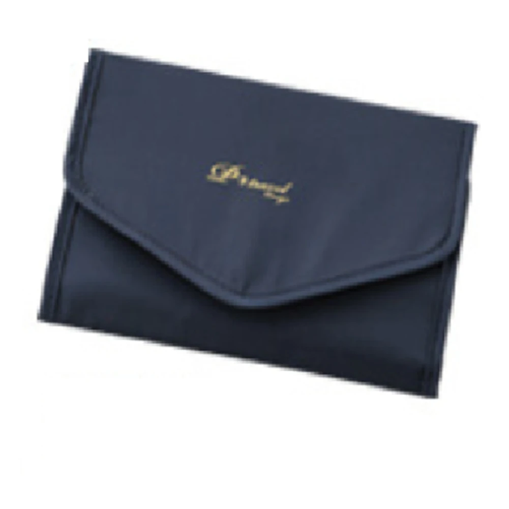 

Высококачественная Портативная сумка для ювелирных изделий, дорожная портативная коробка для хранения ожерелья, браслета, часов, шкатулка для ювелирных изделий темно-синего цвета (тканевого типа)