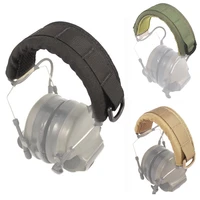 tactical modular headphone stand protection molle headband headset cover earmuffs microphone cover hunting accessories