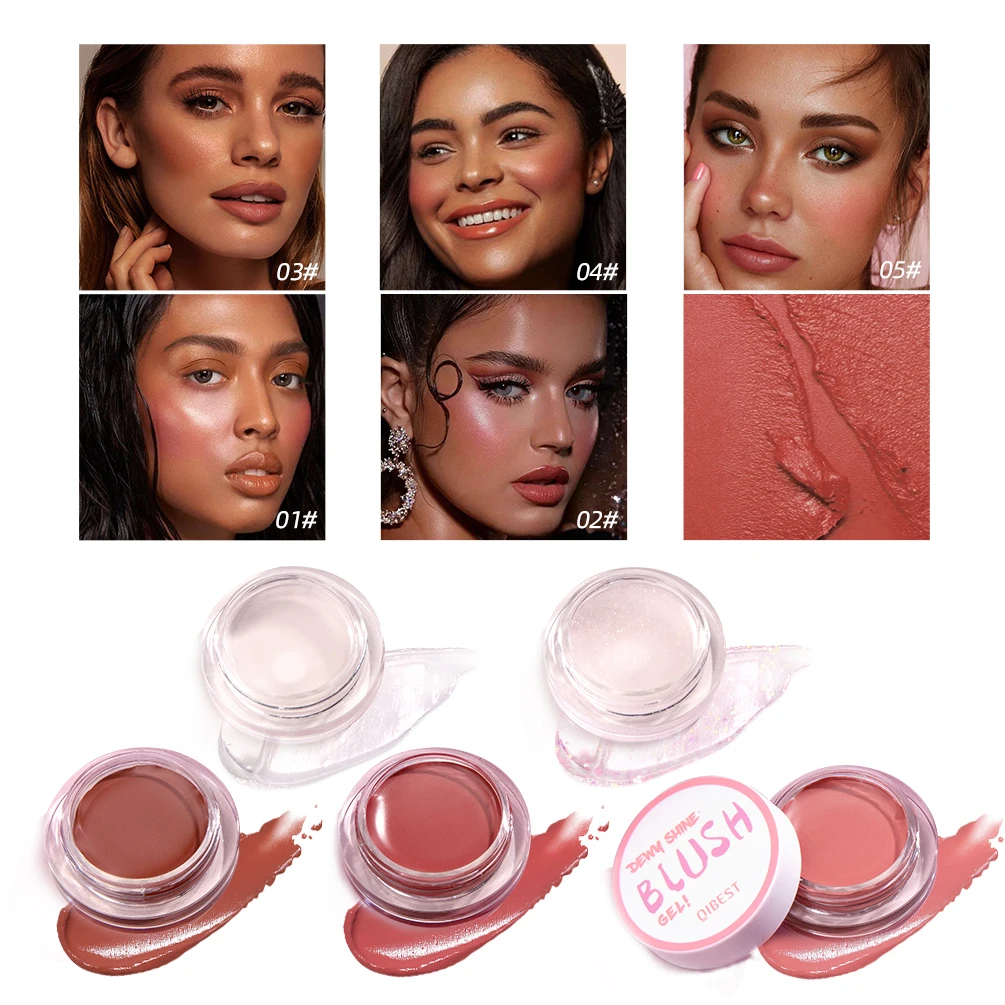 

2023 New Blush Makeup Palette Mineral Powder Red Rouge Lasting Natural Cream Cheek Tint Orange Peach Pink Blush Women Cosmetic