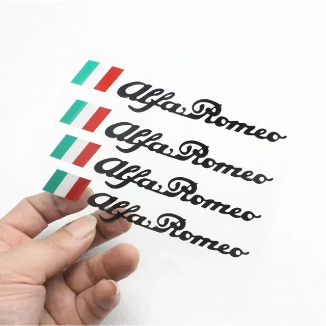 Фото 4 шт., наклейка на дверную ручку автомобиля для Alfa Romeo Logo Mito 147 156 159 166 GT Giulietta Spider, авто эмблема, значок, аксессуары №4