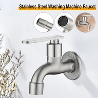 high quality 304 stainless steel g12 household wall mounted washing machine faucet garden bathroom toilet faucet bathroom tools