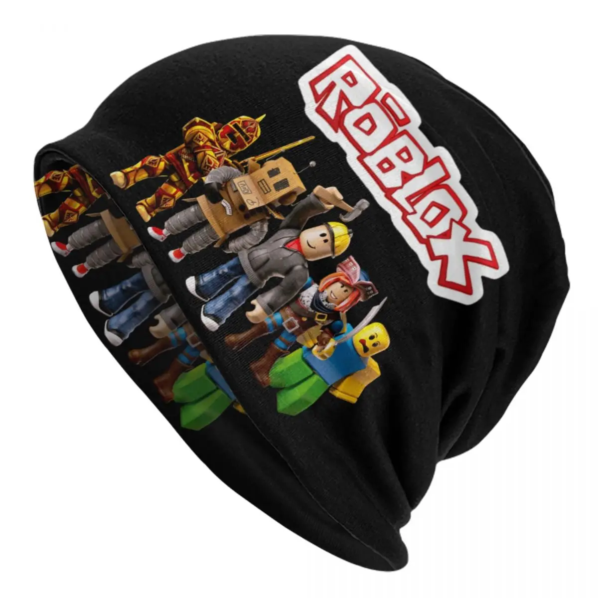 

Шапки Robloxs, облегающие шапки, шапки унисекс, уличная зимняя теплая вязаная шапка, мультяшная шапка для взрослых для видеоигр, шапки