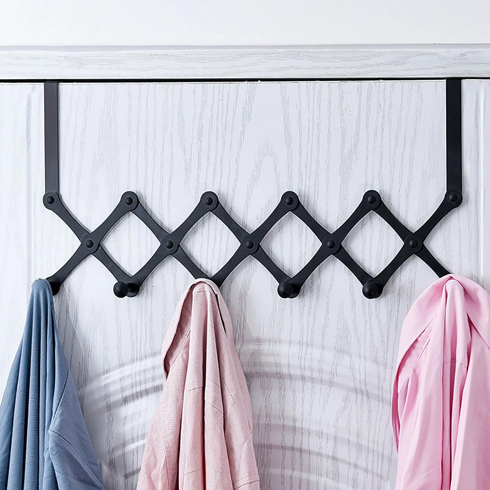 

Hooks Over The Door 6 Hooks Home Bathroom Organizer Rack Clothes Coat Hat Towel Hanger New Bathroom Kitchen Accessories Holder