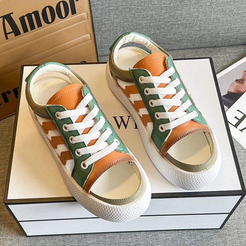 

Женские туфли на платформе, летние повседневные туфли на плоской подошве, дизайнерские дышащие сетчатые ажурные Нескользящие дамские туфли на плоской подошве, 2022