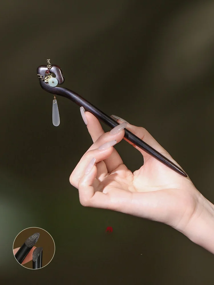 Phoenix Neopan [Plain] Черное дерево новая китайская заколка для волос с подвеской из