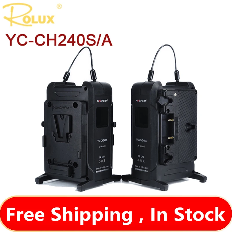 Двухканальное зарядное устройство для аккумулятора ROLUX YinChem YC-CH240S/A