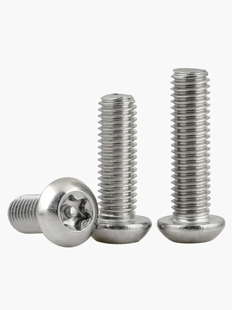 10pc 304 Stainless Steel Plum Anti-theft Screw Special with Column Anti-unloading Special-shaped Bolts M6 8-45mm 12mm 16mm