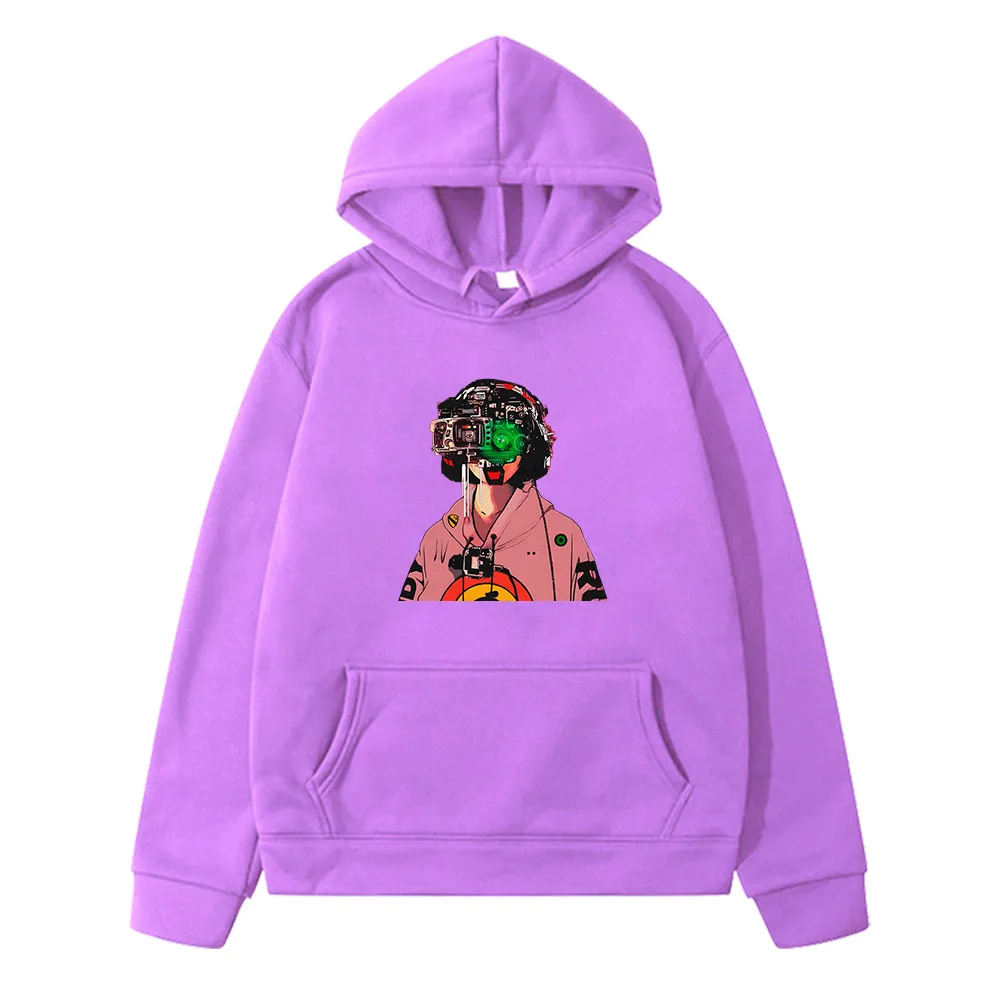 

Vaporwave Japanese Anime Hoodies Aesthetic Manga Sweatshirts Boys/girls Clothes Regular Fit Streetwear Fleece Soft Pullovers