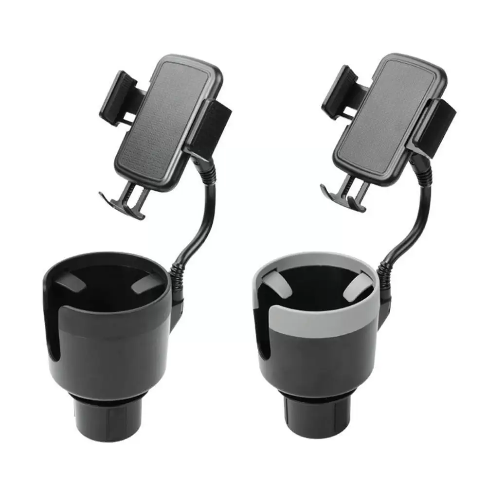 

Car Cup Holder Expander With Cell Phone Mount 360° Expander+Smartphones Interior Accessories Auto Cup Holder Rotation Mount Z9D6