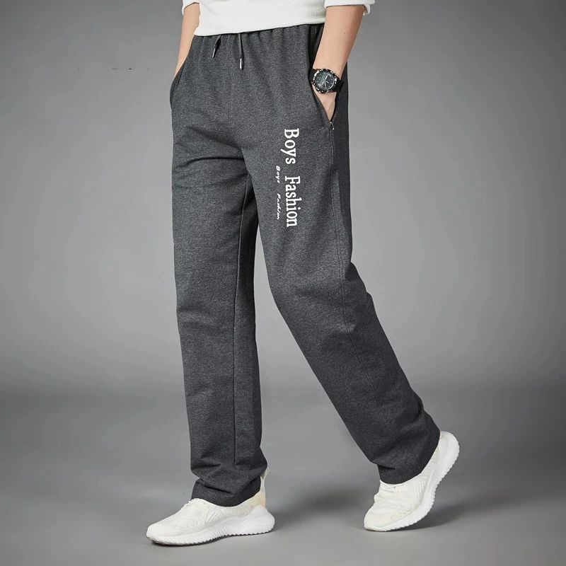 Men Running Pants Joggers Sweatpant Spring Autumn Jogging Sport Gym Trousers Loose Homewear Fitness Straight Breathable