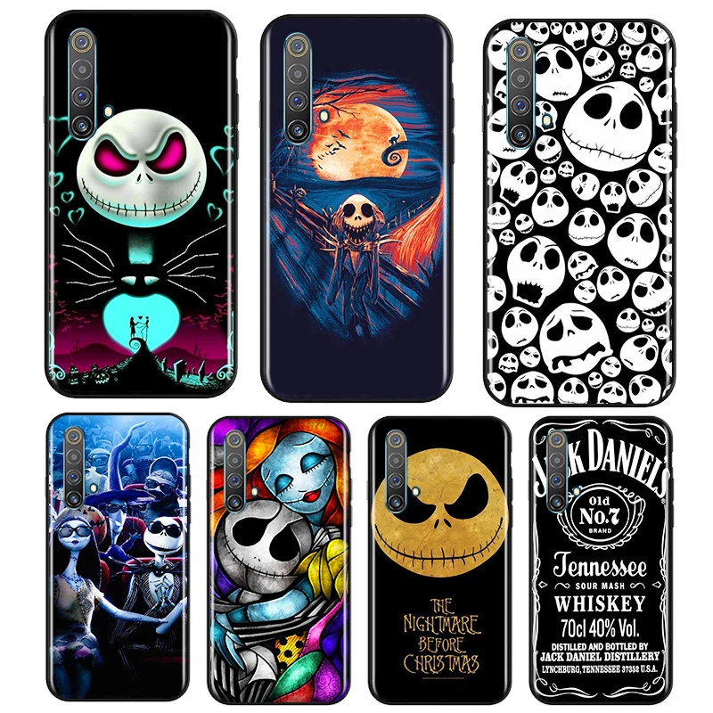 

Nightmare Christmas Jack Phone Case For OPPO Reno 7 6 5 4 3 SE Z F Pro Plus 4G 5G Black Silicone TPU Cover