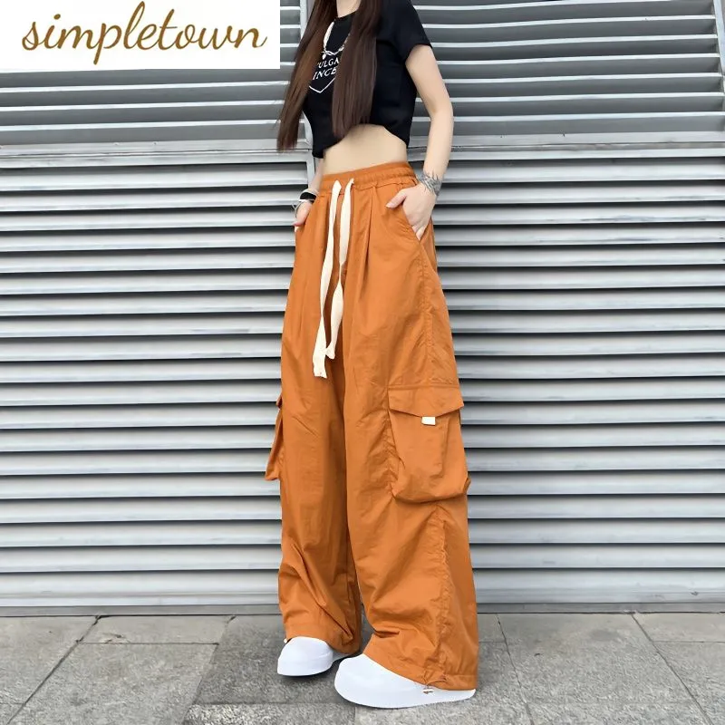 Новинка 2023 японские уличные брюки свободные широкие модные большого размера в
