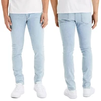 22ss fashion high quality washed light blue mens jeans skinny stretch mid waist jeans mens casual trousers