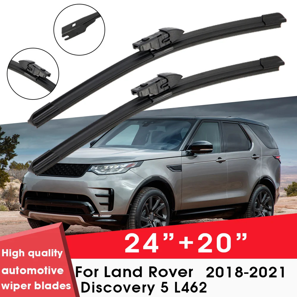 

Car Wiper Blade Blades For Land Rover Discovery 5 L462 2018-2021 24"+20" Windshield Windscreen Clean Rubber Silicon Cars Wipers