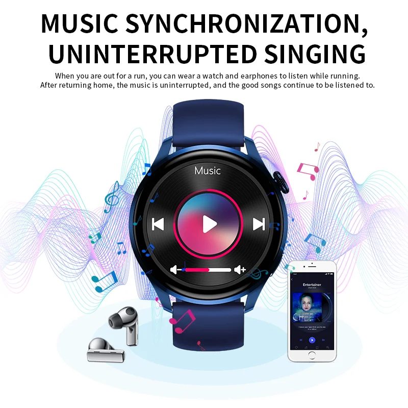 HW66 Smart Watch AMOLED 1.35 Inch HD Screen Bluetooth Dial Call Heart Rate Monitor Women Smartwatch Sport tracker Watch