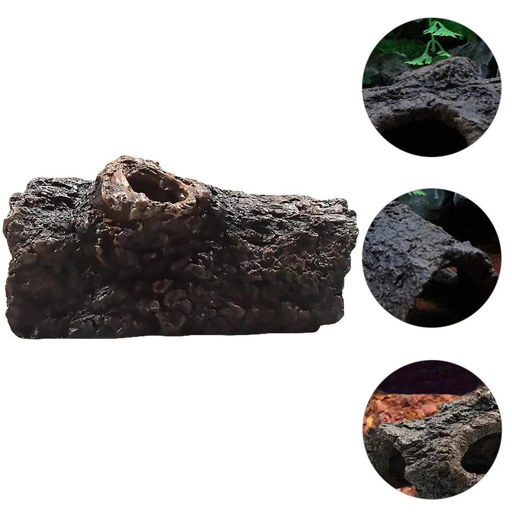 

Aquarium Decor Cave Tank Hiding Driftwood Shelter Decorations Tree Decoration Trunk Reptile Resin Terrarium Artificial Craft