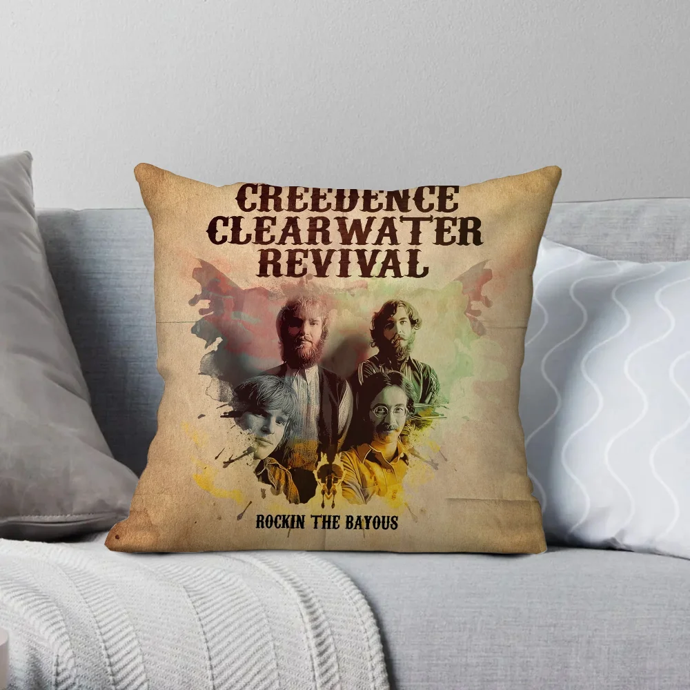 Декоративные Плюшевые Чехлы На Подушки 45x45 См Creedence Clearwater Revival Узор Экологически