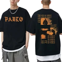 kanye west the life of pablo album music print tshirt summer mens brand streetwear men women fashion oversized cotton t shirts