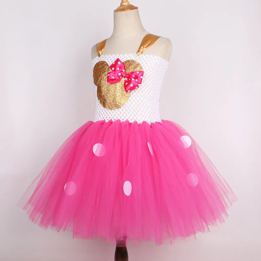 Платье-пачка для девочек с Минни косплей Рождество Хэллоуин Маус