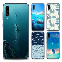 silicone case for samsung galaxy a10 a30 a40 a50 a50s a60 a70 a80 a90 f41 f52 f12 a7 a9 2018 soft cover ocean whale shark animal