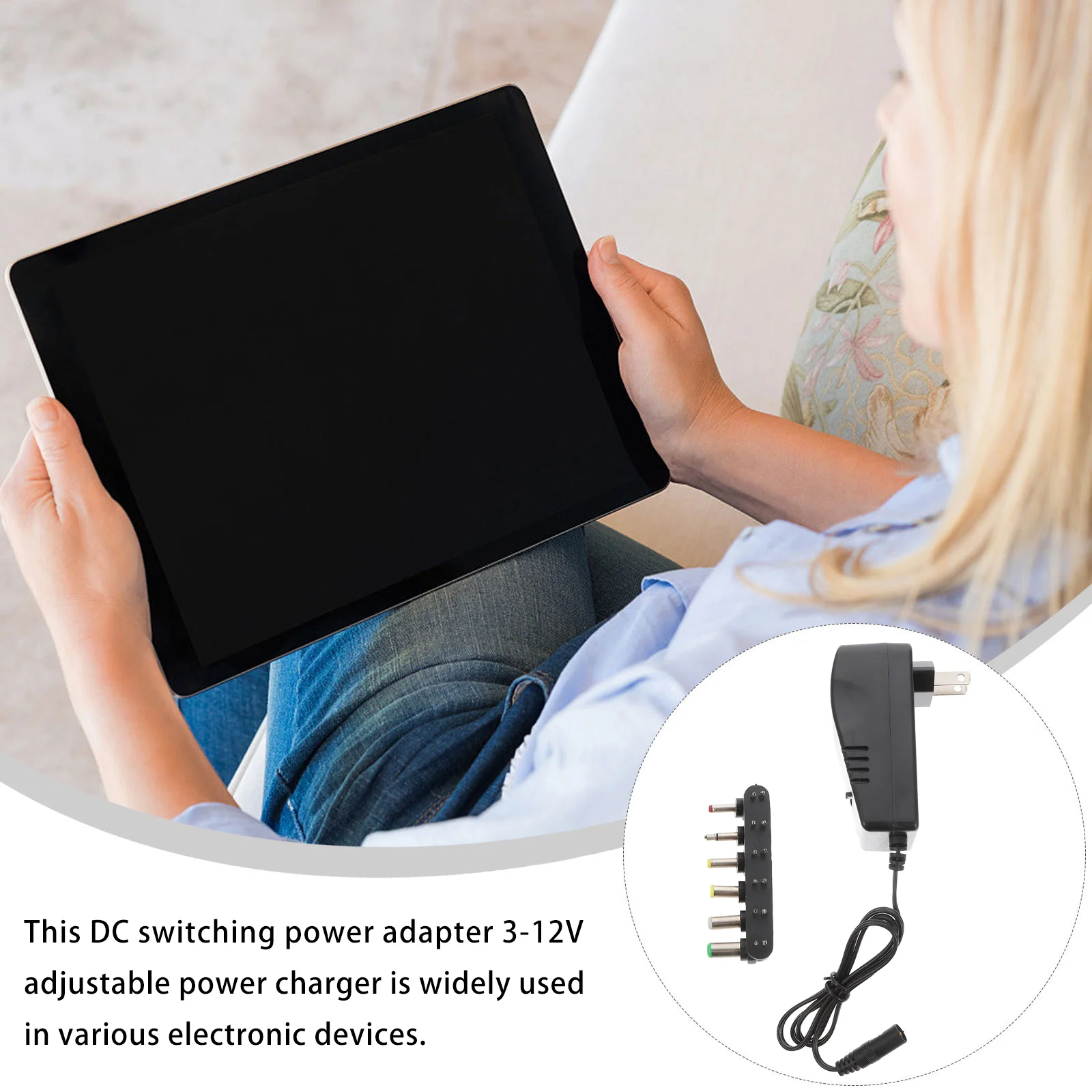 1 Set Home Appliances 3-12V Adjustable 30W Power Supply Charger US Plug | Обустройство дома