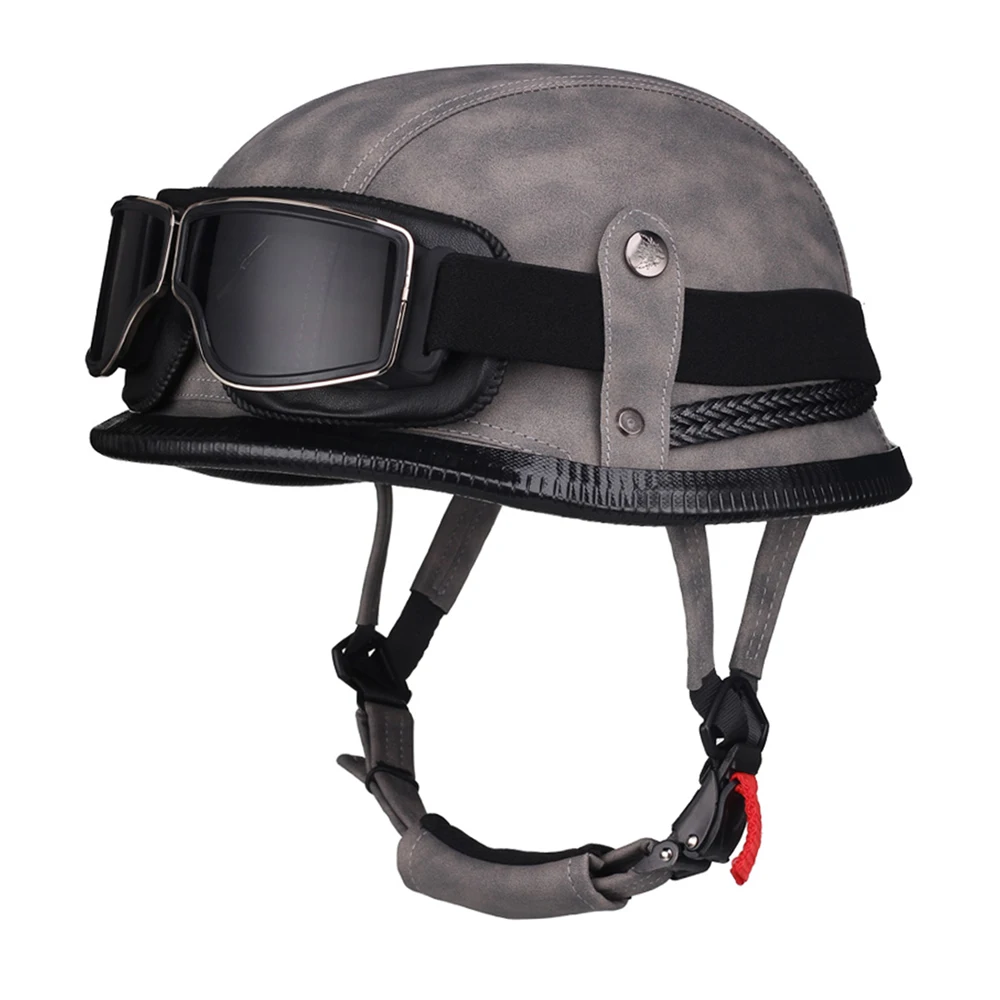

Motorcycle Helmet Bright Motorbike Helmet German Helmet Motorcycle Helmet Moto Helmet Protection Men's Motorcycle Helmet Grey