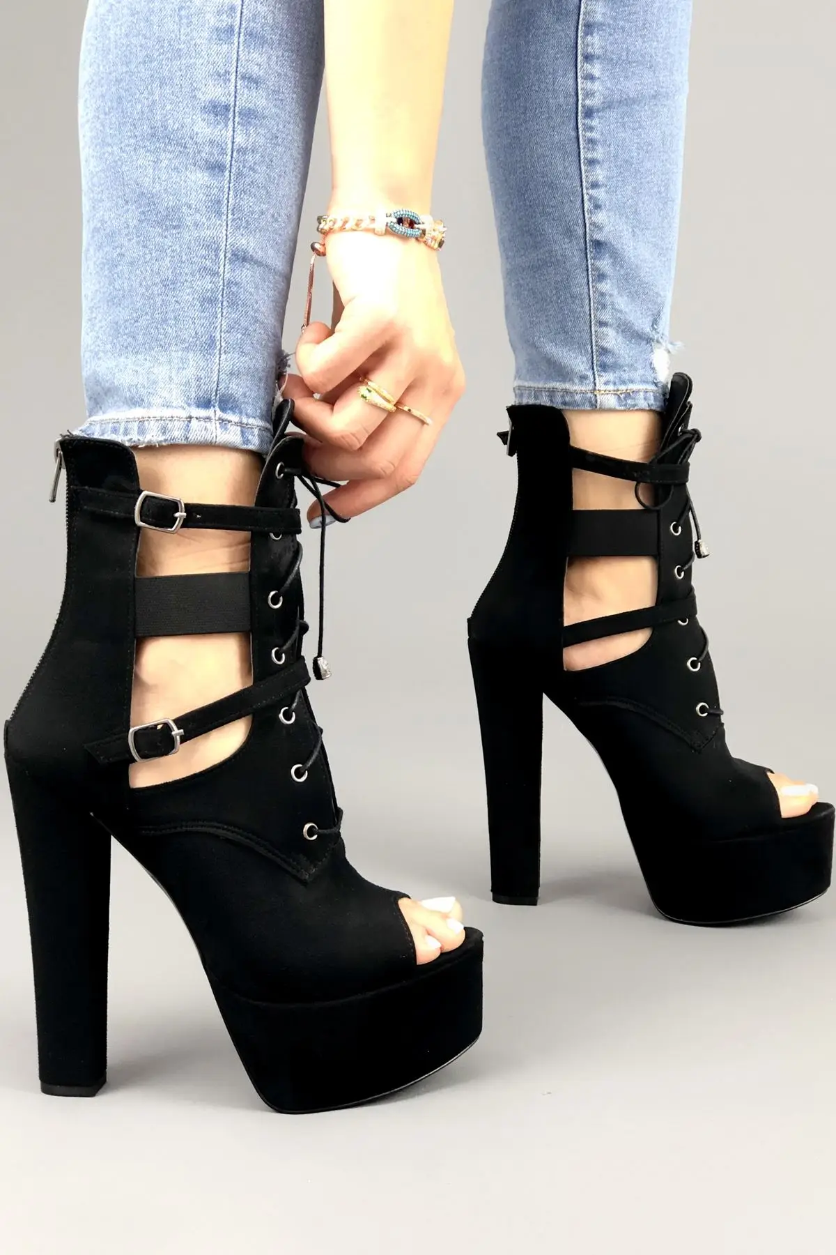 

Women's Fashion Handmade Special Suede High Heels Shoes