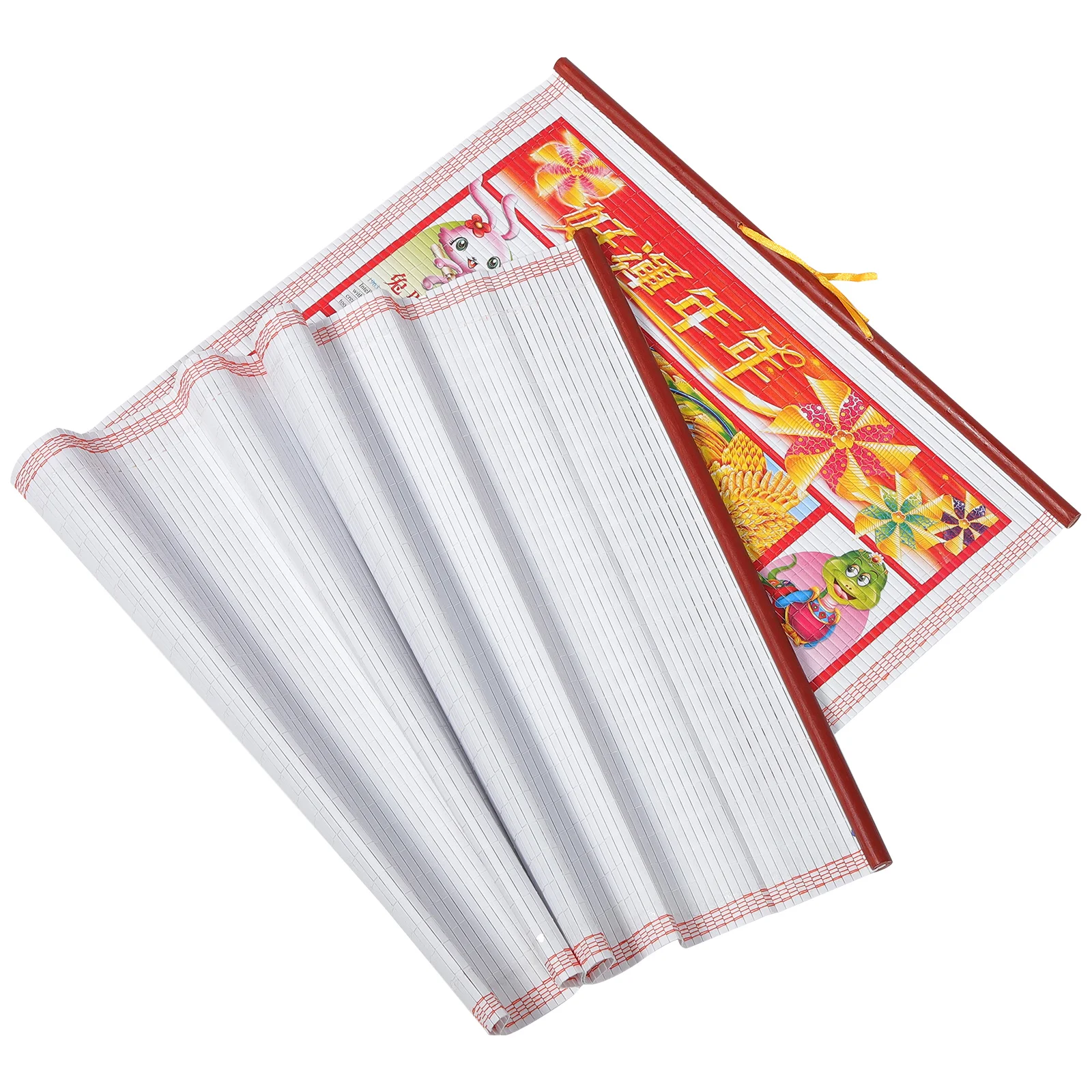 

Weekly Desk Planner Imitation Rattan Scroll Calendar Calendars Traditional Wall
