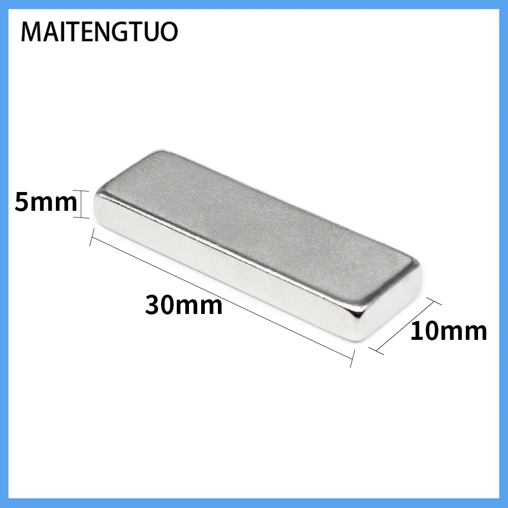 

2/5/10/15/20/30/40PCS 30x10x5 NdFeB Block Super Powerful Strong Magnetic Magnets 30x10x5mm Rare Earth Neodymium Magnet 30*10*5