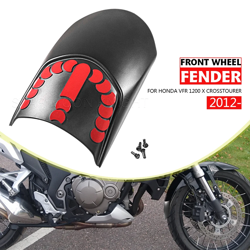 

Front Fender For Honda VFR 1200 X VFR1200X Crosstourer 2012 - Mudguard Extender Splash Guard ABS Plastic Tire Hugger Extension
