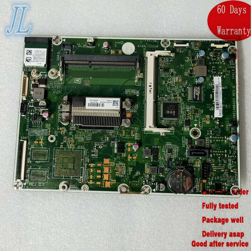 Системная плата DA0N91MB6D0 для HP 20-C 22-B 24-E 24-G материнская AIO 848949-607 848949-007 с центральным