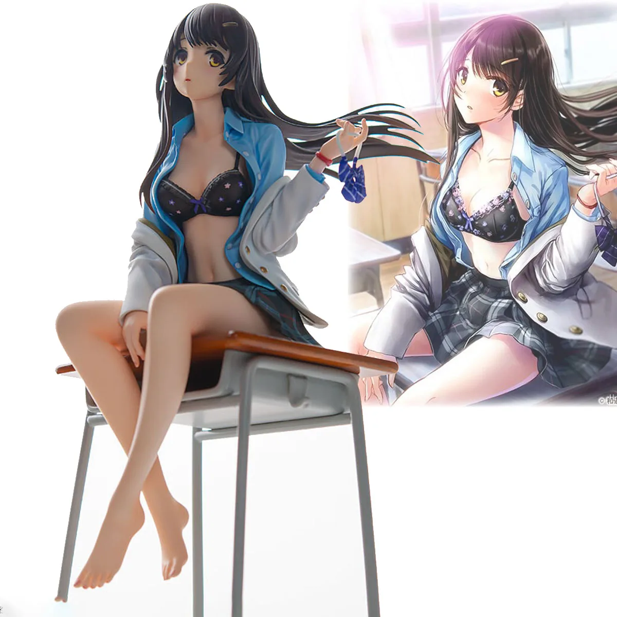 

21 см Daiki Kougyou Houkago no Hitotoki 1/7 ПВХ милая привлекательная девушка аниме фигурка игрушка Hentai модели куклы для взрослых коллекционный подарок